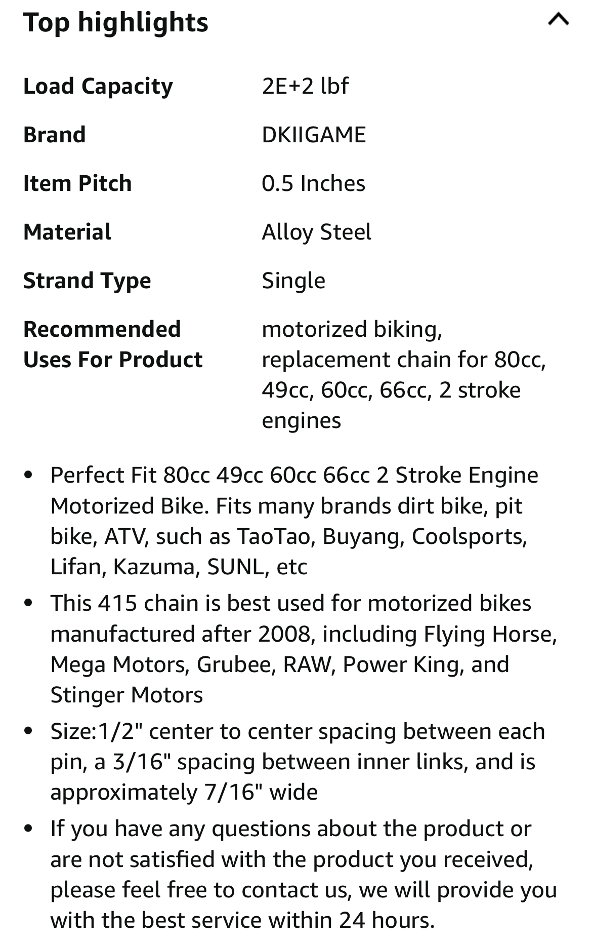 ZONKIE Bike Chain Single-Speed, Bicycle Chain 1 Speed, 1/2 × 1/8 inch,116 Links